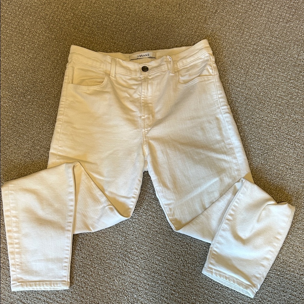 J Brand white denim jeans